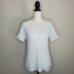 J. Crew Linen Bell Sleeve Top Small